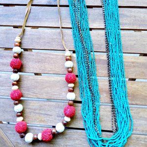 2 Boho Necklaces